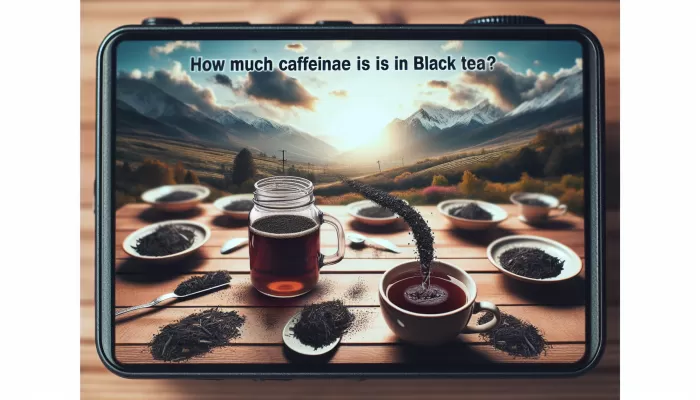 how much caffeine does black tea have