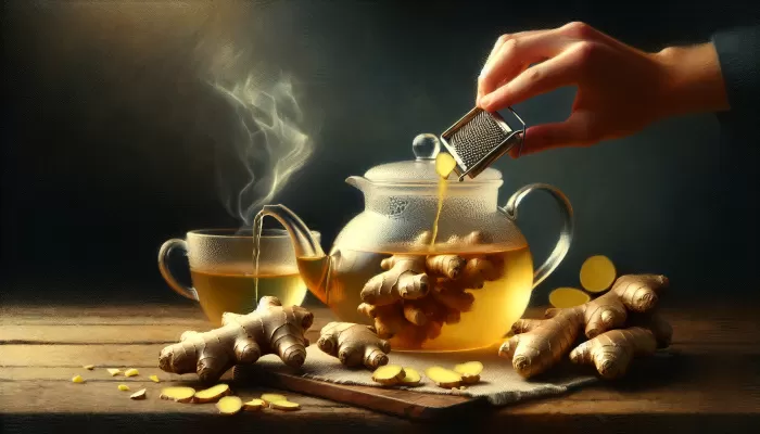 how to make ginger tea with fresh ginger