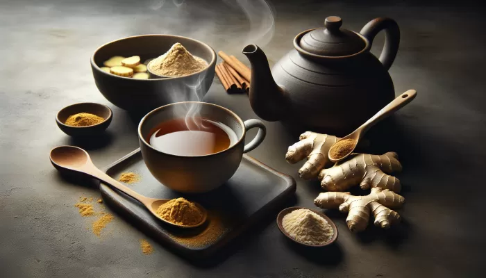 how to make ginger tea with ground ginger