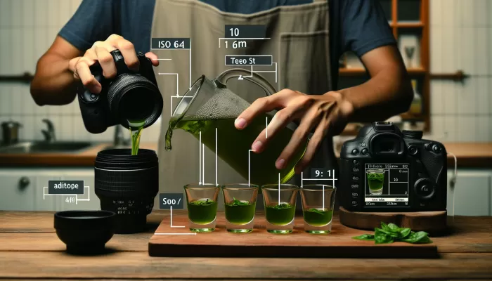 how to make green tea shots