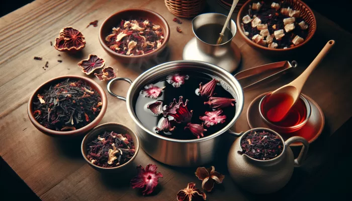 how to make hibiscus tea from dried flowers