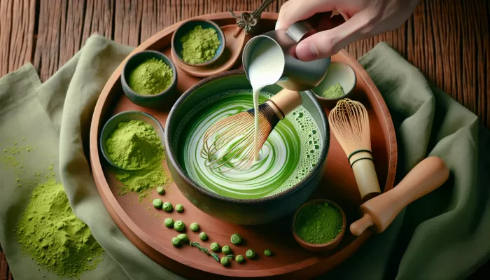 how to make matcha milk tea